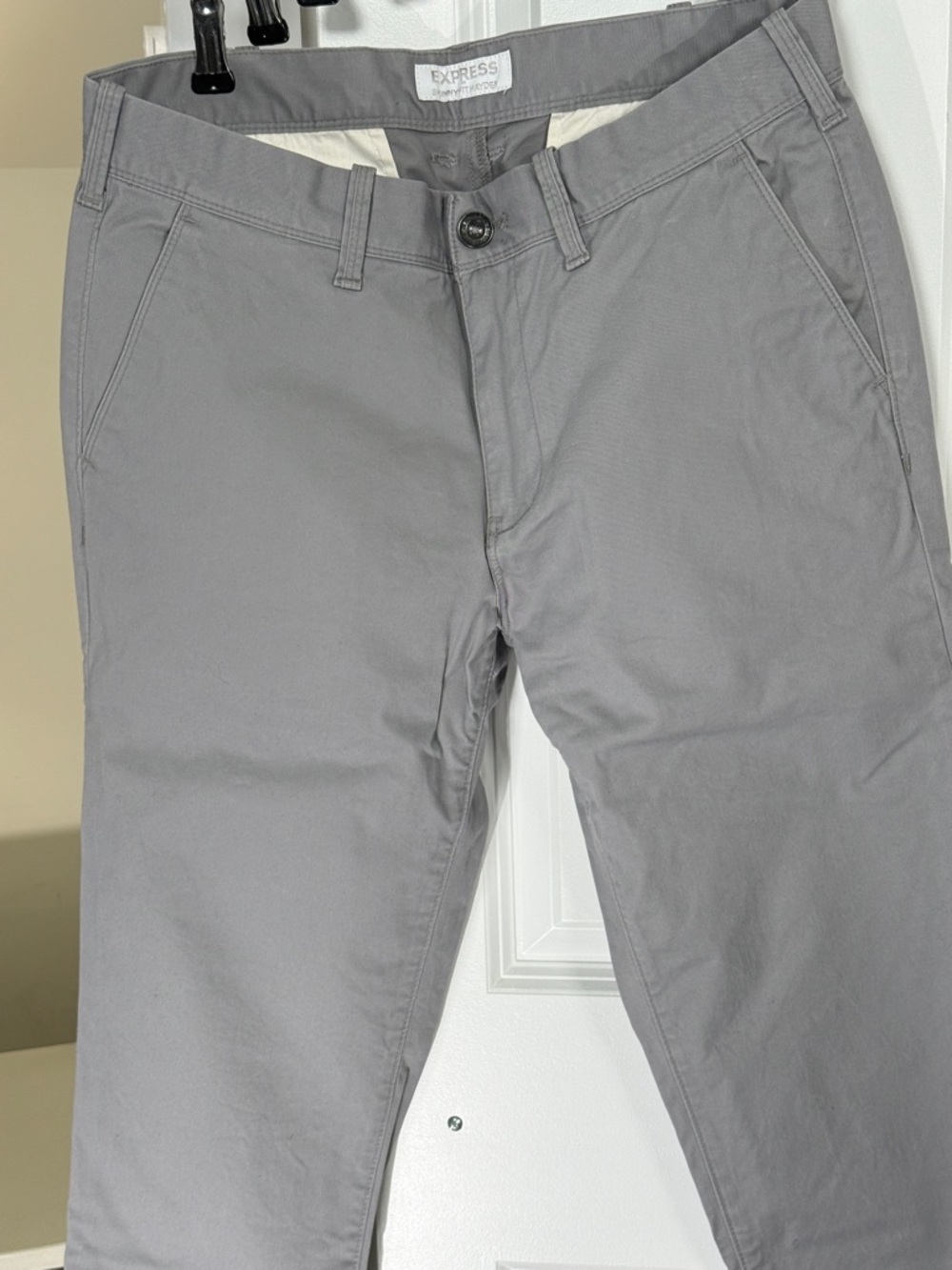 👖 Express Skinny Fit Hayden Gray Chino Pants 31x30